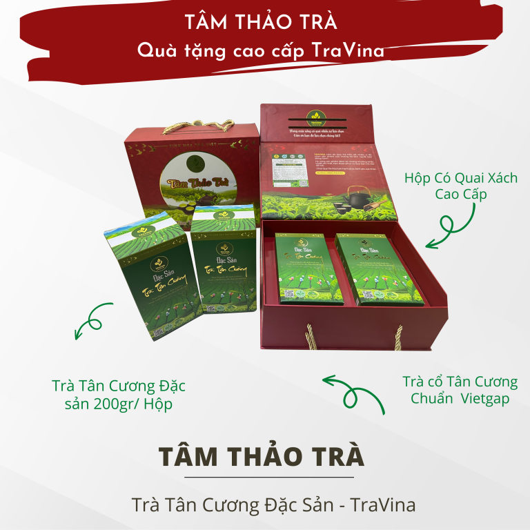 Set Trà Tâm Thảo – quà tặng xanh