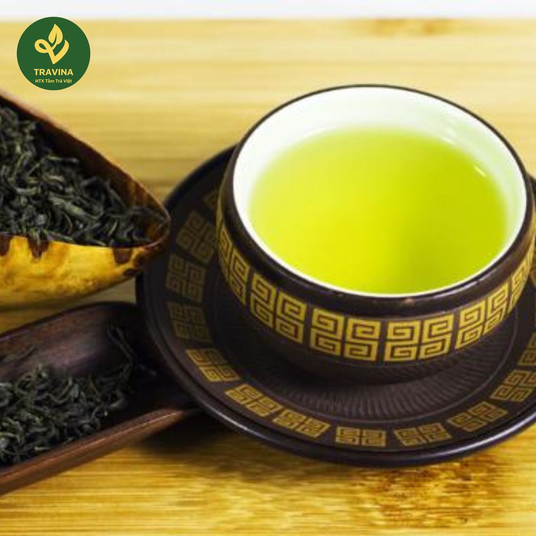 Mở đại lý trà Thái Nguyên ở An Giang: một tỉnh, ba mức giá vốn cho cùng một cân trà Chén nước trà xanh ánh vàng pha từ trà Thái Nguyên của HTX Tâm Trà Việt