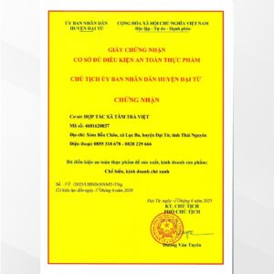 Trà Tấm Đinh Túi Lọc – HTX Tâm Trà Việt – Trà Thái Nguyên chuẩn VietGap Chứng nhận cơ sở đủ điều kiện an toàn thực phẩm — HTX Tâm Trà Việt (TRAVINA)