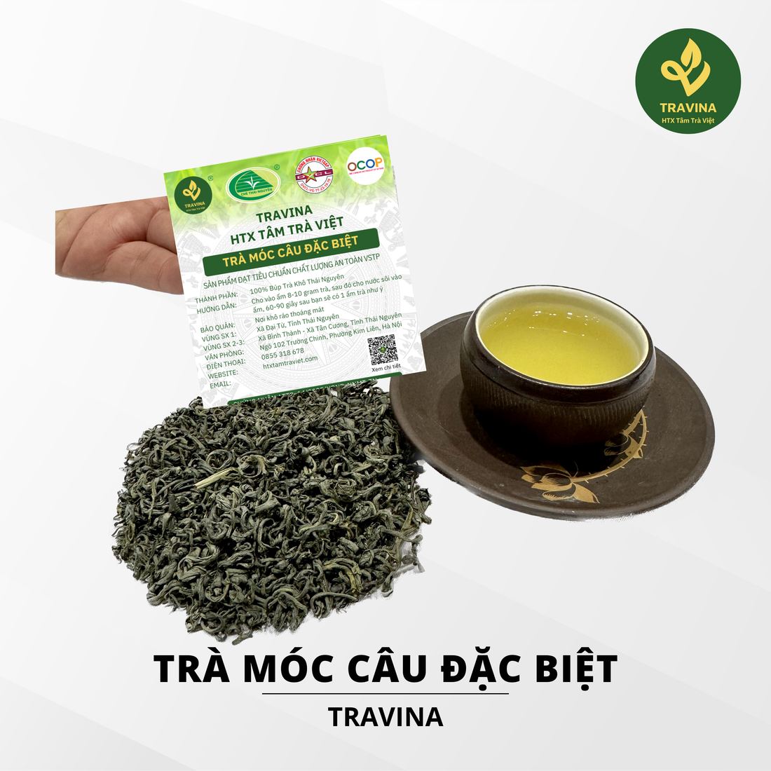Mở đại lý trà Thái Nguyên ở Tây Ninh: thị trường chạy theo lịch chay và mùa hành hương Trà móc câu đặc biệt TRAVINA của HTX Tâm Trà Việt
