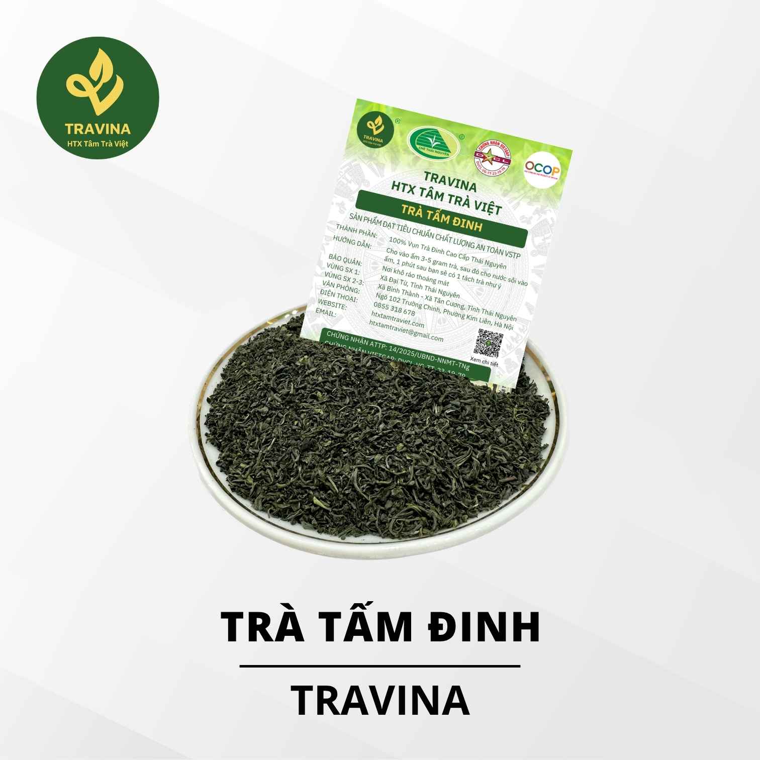Trà Tấm Đinh TRAVINA - trà Thái Nguyên chuẩn VietGAP Trà Tấm Đinh TRAVINA - trà Thái Nguyên chuẩn VietGAP