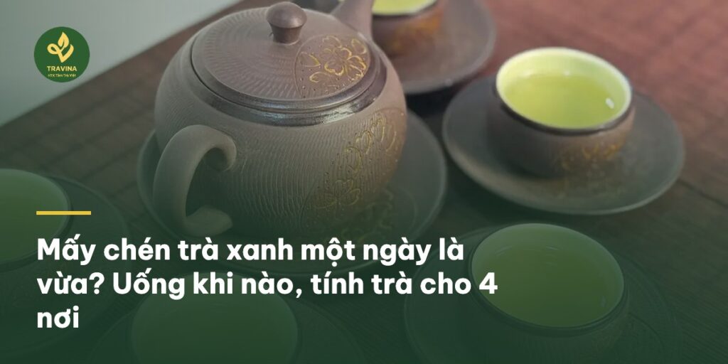 Mấy chén trà xanh một ngày là vừa? Uống khi nào, tính trà cho 4 nơi
