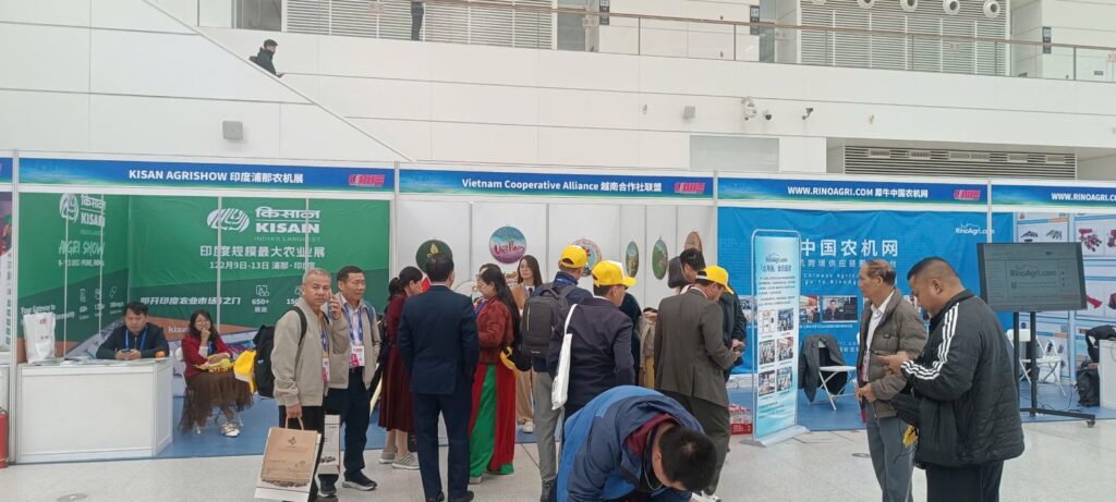 Dãy gian quốc tế tại CIAME 2026, có gian Liên minh HTX Việt Nam tại Thiên Tân