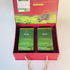 Set Trà Tâm Thảo - HTX Tâm Trà Việt - Set Quà Tặng Set quà Tâm Thảo Trà – hộp mở nắp