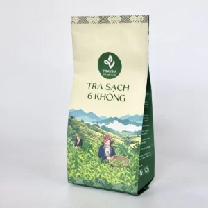 Trà Sạch 6 Không – bao bì nhìn nghiêng